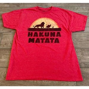 Disney Men's Adult Shirt The Lion King Hakuna Matata T-shirt sz Large